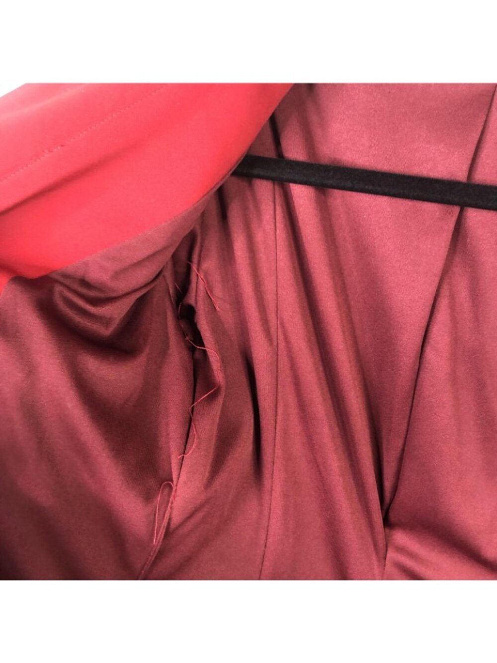 Issue New York Dress Womens M Red Ruffle Jacket Mini Long Sleeve Party Cocktail - Picture 14 of 16